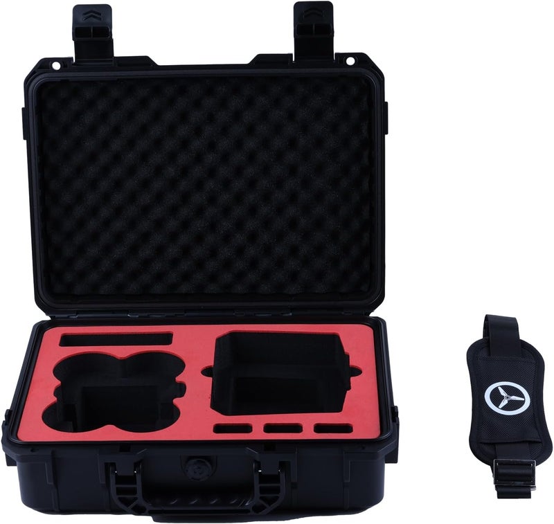 Drogear Store حقيبة سفر صلبة لجهاز DJI Neo Fly More Combo | تستوعب حتى 10 بطاريات، تناسب الطائرة، جهاز التحكم عن بعد DJI RC 2 / RC-N2، محطة الشحن والإكسسوارات | مقاومة للماء IP67، مقاومة للصدمات، مقاومة للغبار - Image 3